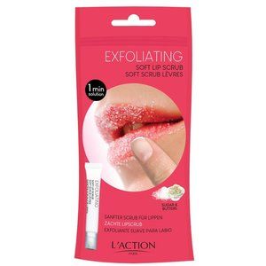 L’Action Paris Exfoliating Soft Lip Scrub Plumping Argan Almond Jojoba Oil